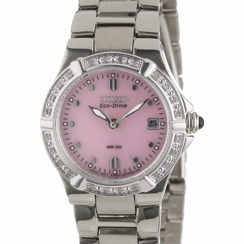 🌈Citizen Eco-Drive watch pink with diamonds